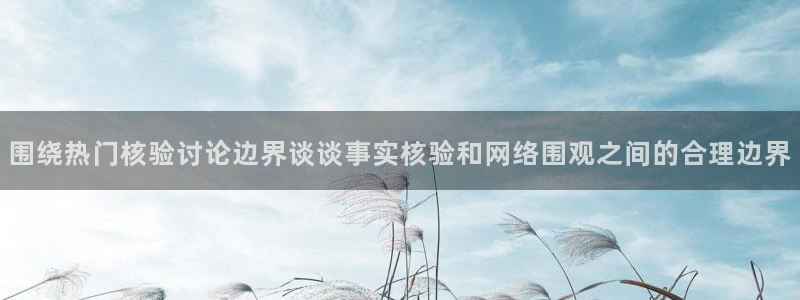 91吃瓜热搜榜：围绕热门核验讨论边界谈谈事实核验和网络围观之间的合理边界